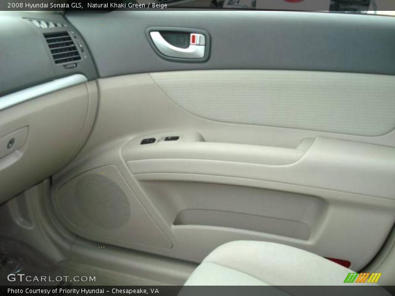 Natural Khaki Green / Beige 2008 Hyundai Sonata GLS