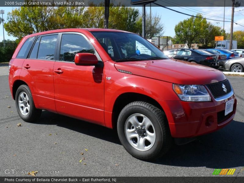Vivid Red / Black 2008 Suzuki Grand Vitara
