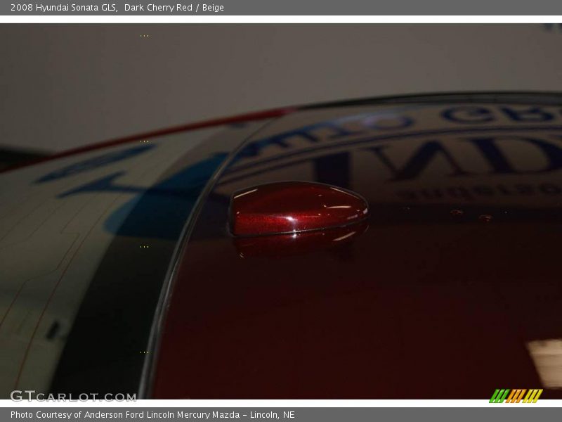 Dark Cherry Red / Beige 2008 Hyundai Sonata GLS