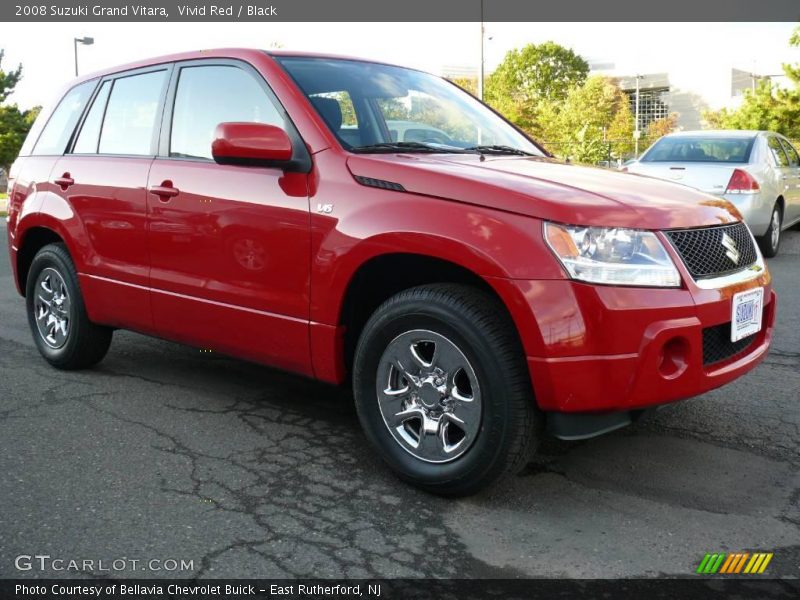 Vivid Red / Black 2008 Suzuki Grand Vitara