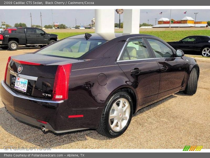 Black Cherry / Cashmere/Cocoa 2009 Cadillac CTS Sedan