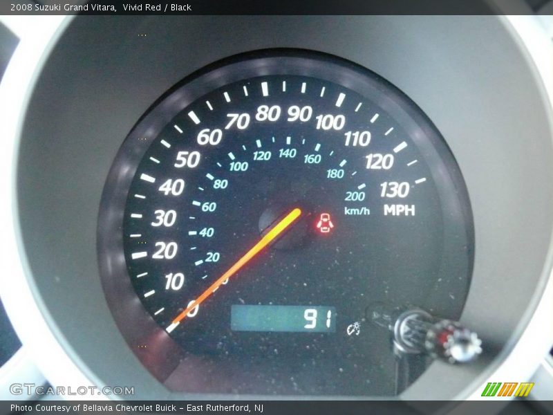 Vivid Red / Black 2008 Suzuki Grand Vitara