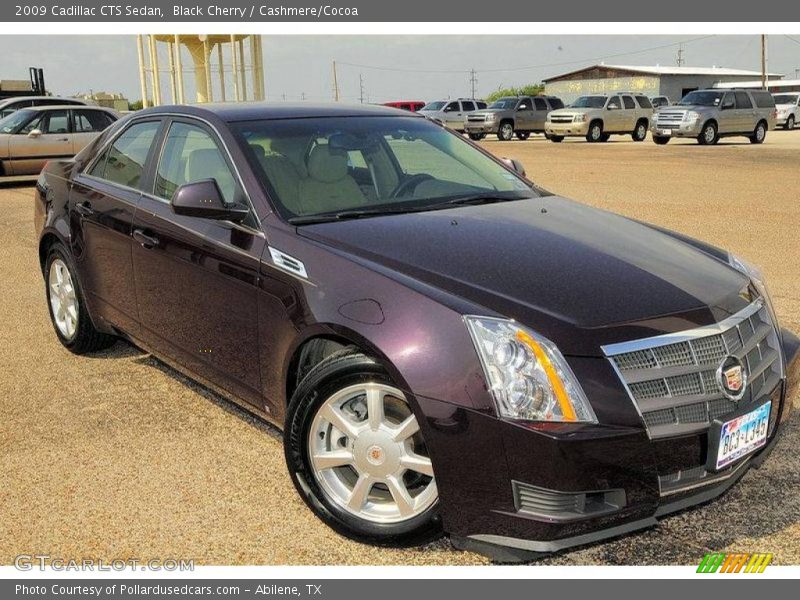 Black Cherry / Cashmere/Cocoa 2009 Cadillac CTS Sedan