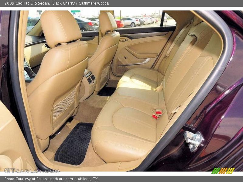 Black Cherry / Cashmere/Cocoa 2009 Cadillac CTS Sedan