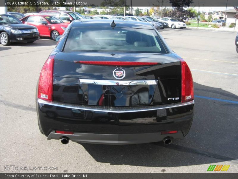Black Raven / Ebony 2009 Cadillac CTS Sedan