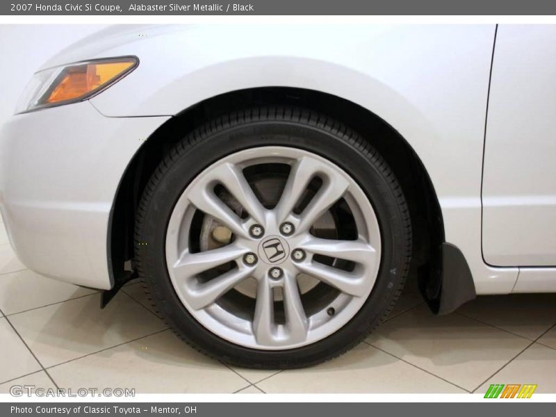 Alabaster Silver Metallic / Black 2007 Honda Civic Si Coupe