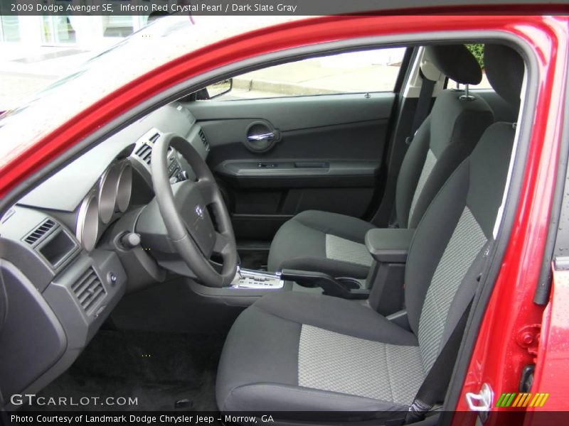 Inferno Red Crystal Pearl / Dark Slate Gray 2009 Dodge Avenger SE