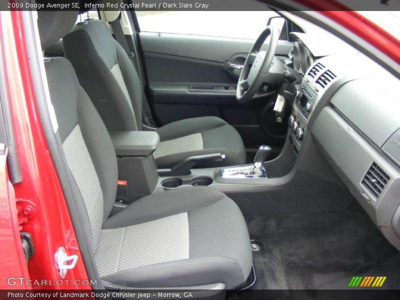 Inferno Red Crystal Pearl / Dark Slate Gray 2009 Dodge Avenger SE