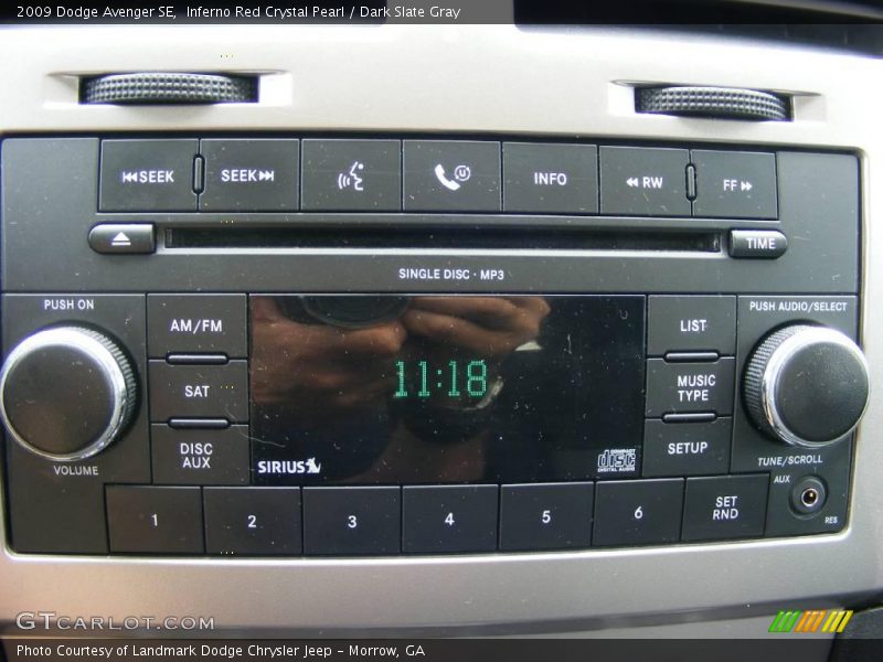 Inferno Red Crystal Pearl / Dark Slate Gray 2009 Dodge Avenger SE