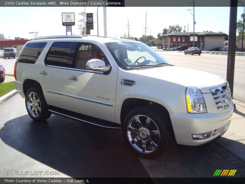 White Diamond / Cocoa/Cashmere 2009 Cadillac Escalade AWD