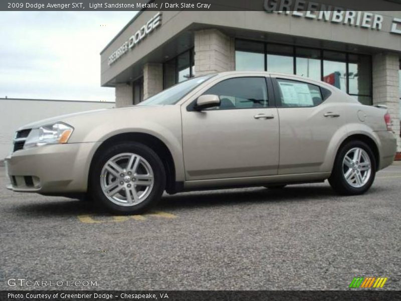 Light Sandstone Metallic / Dark Slate Gray 2009 Dodge Avenger SXT