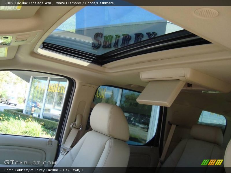 White Diamond / Cocoa/Cashmere 2009 Cadillac Escalade AWD