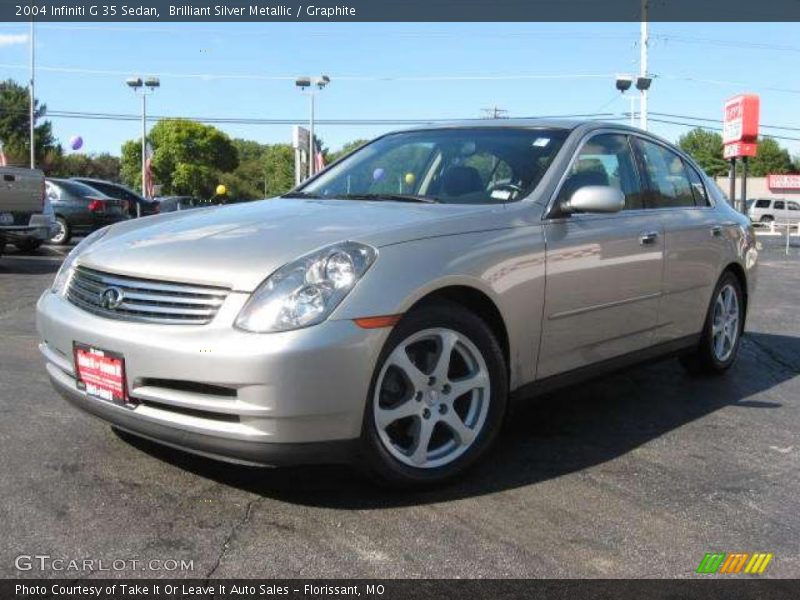 Brilliant Silver Metallic / Graphite 2004 Infiniti G 35 Sedan