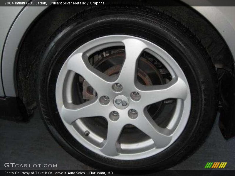 Brilliant Silver Metallic / Graphite 2004 Infiniti G 35 Sedan