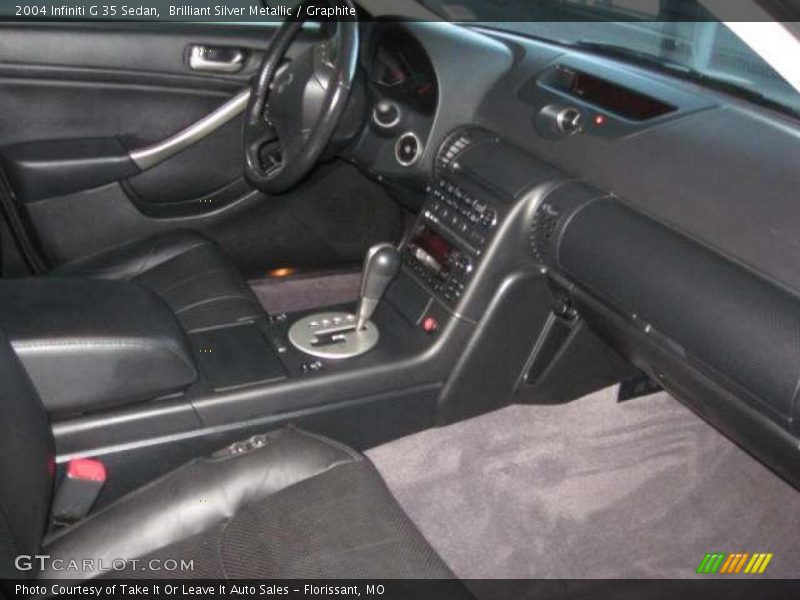 Brilliant Silver Metallic / Graphite 2004 Infiniti G 35 Sedan