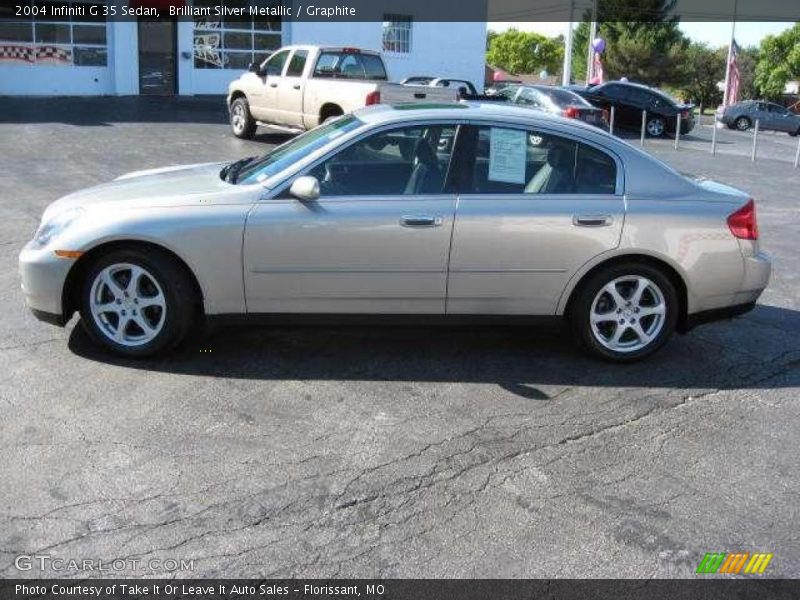 Brilliant Silver Metallic / Graphite 2004 Infiniti G 35 Sedan