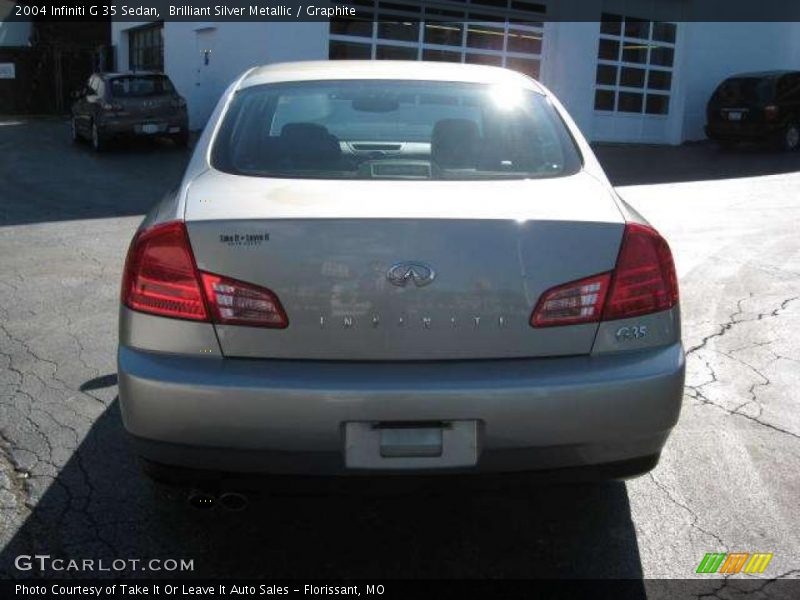 Brilliant Silver Metallic / Graphite 2004 Infiniti G 35 Sedan