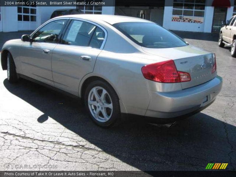 Brilliant Silver Metallic / Graphite 2004 Infiniti G 35 Sedan