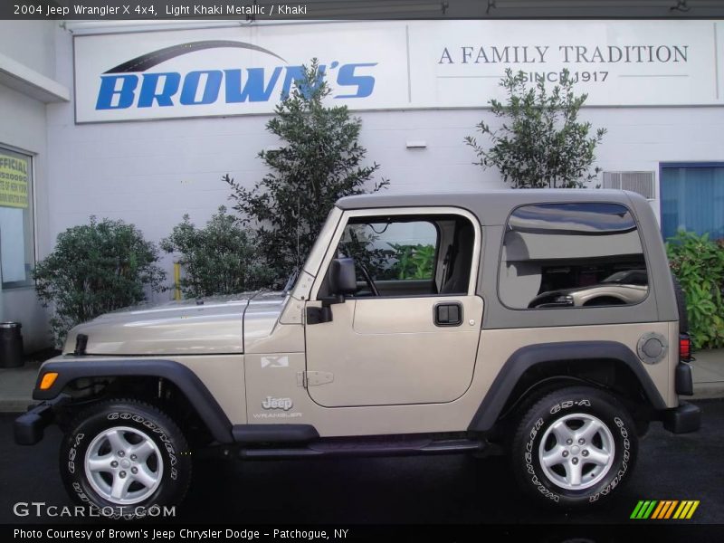 Light Khaki Metallic / Khaki 2004 Jeep Wrangler X 4x4