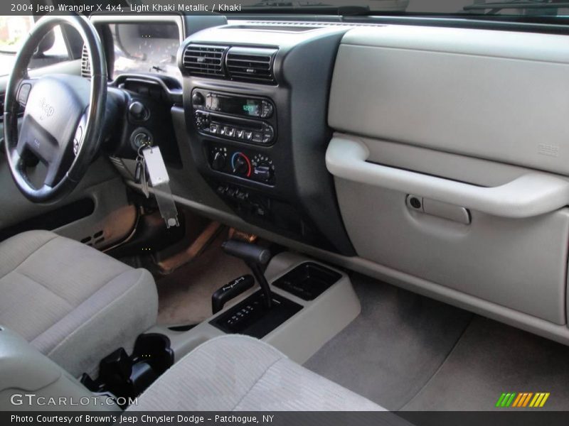 Light Khaki Metallic / Khaki 2004 Jeep Wrangler X 4x4