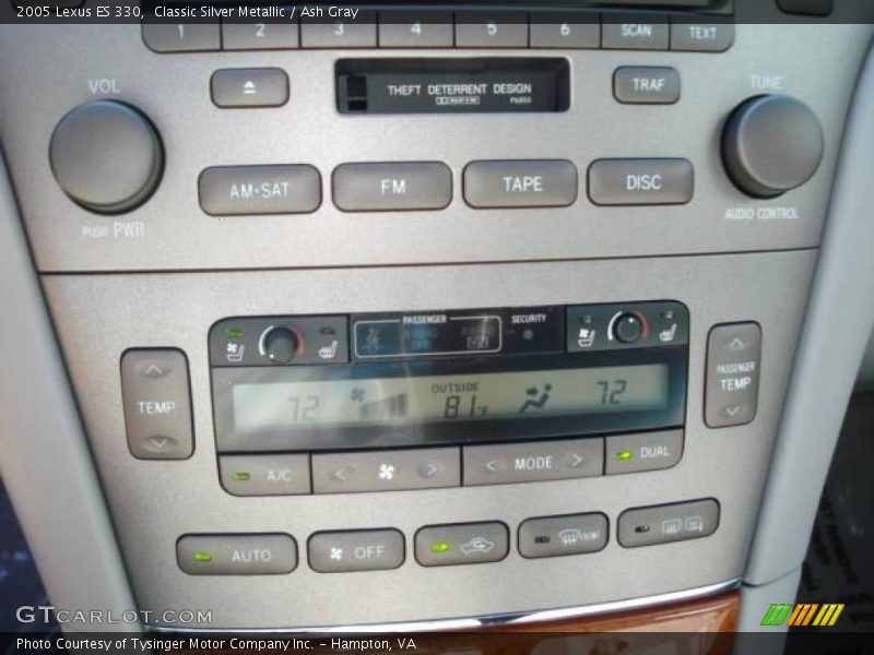 Classic Silver Metallic / Ash Gray 2005 Lexus ES 330