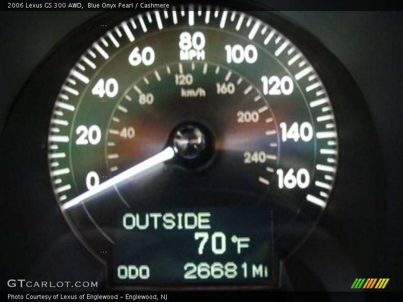 Blue Onyx Pearl / Cashmere 2006 Lexus GS 300 AWD