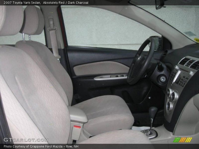 Absolutely Red / Dark Charcoal 2007 Toyota Yaris Sedan