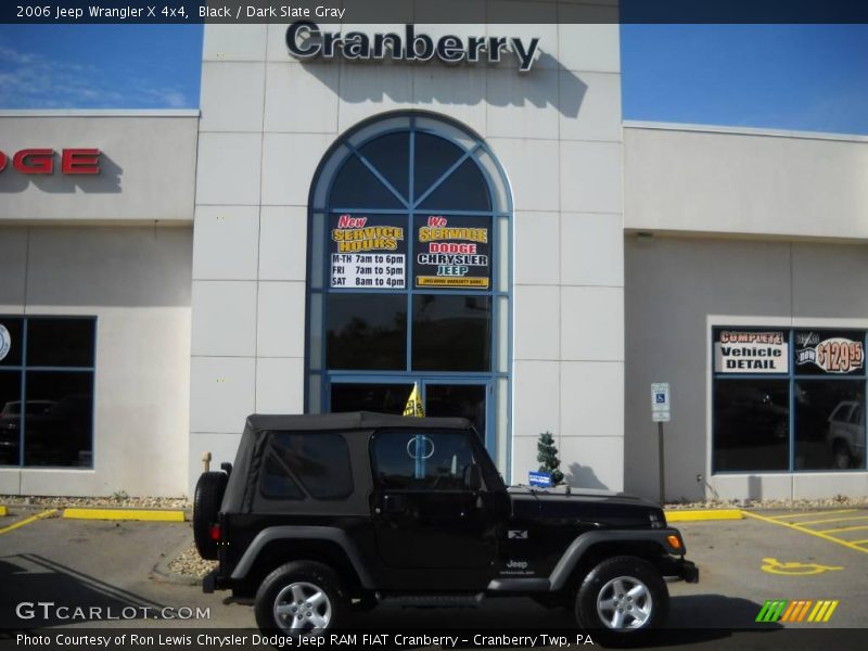 Black / Dark Slate Gray 2006 Jeep Wrangler X 4x4