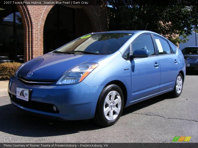 Seaside Blue Pearl / Dark Gray 2007 Toyota Prius Hybrid