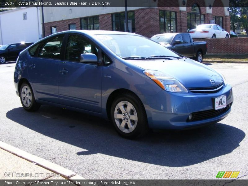 Seaside Blue Pearl / Dark Gray 2007 Toyota Prius Hybrid