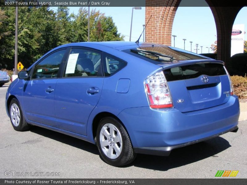 Seaside Blue Pearl / Dark Gray 2007 Toyota Prius Hybrid