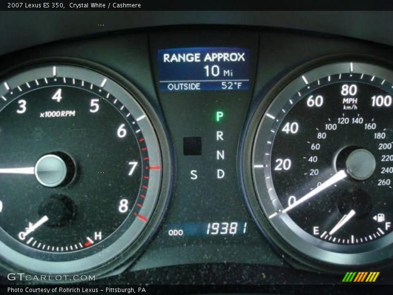 Crystal White / Cashmere 2007 Lexus ES 350