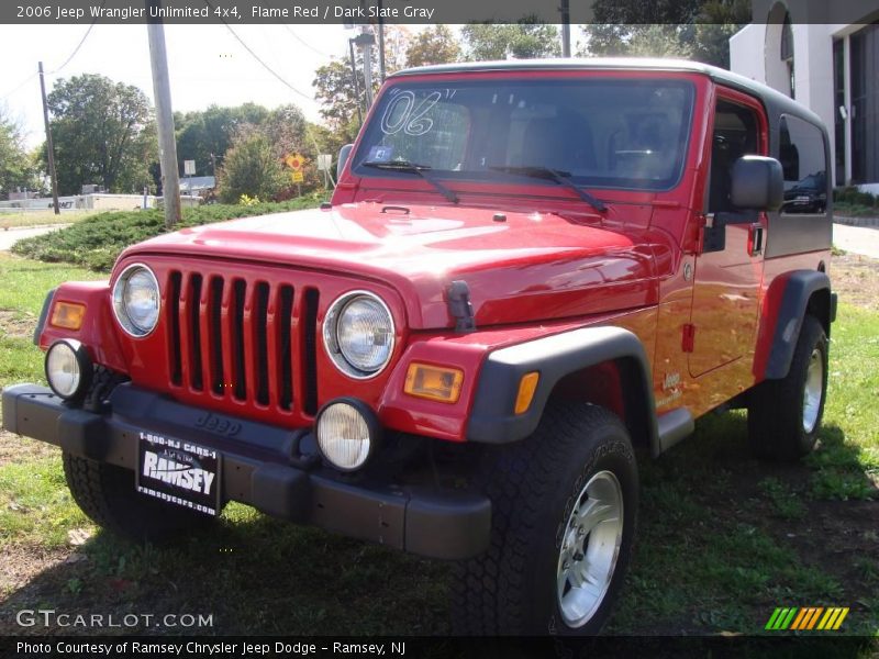 Flame Red / Dark Slate Gray 2006 Jeep Wrangler Unlimited 4x4