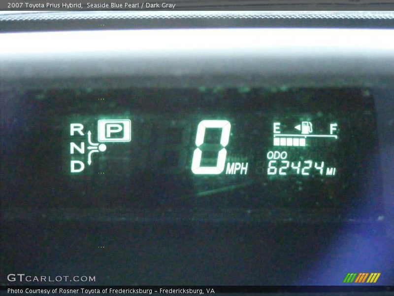 Seaside Blue Pearl / Dark Gray 2007 Toyota Prius Hybrid