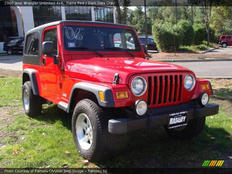Flame Red / Dark Slate Gray 2006 Jeep Wrangler Unlimited 4x4
