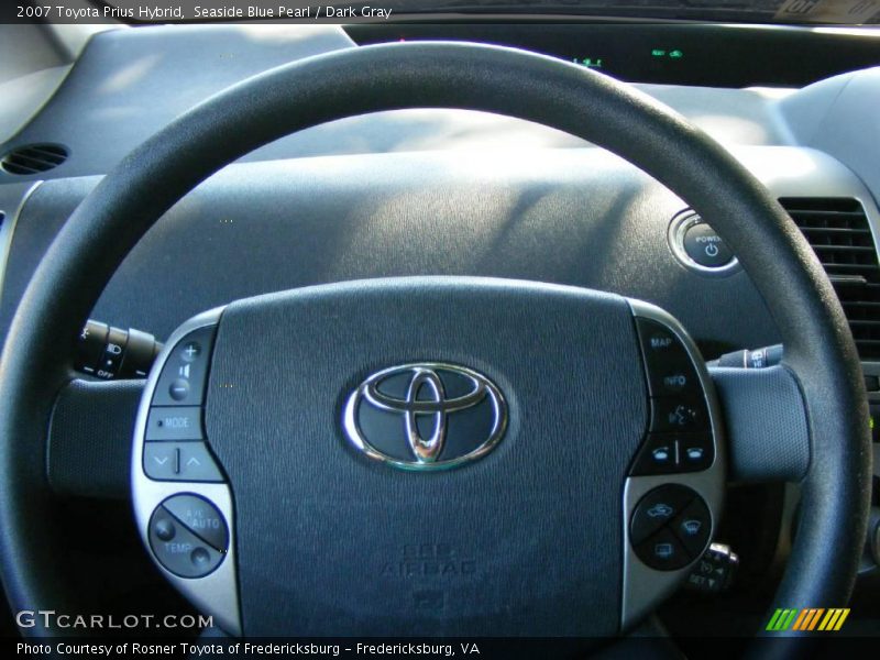 Seaside Blue Pearl / Dark Gray 2007 Toyota Prius Hybrid