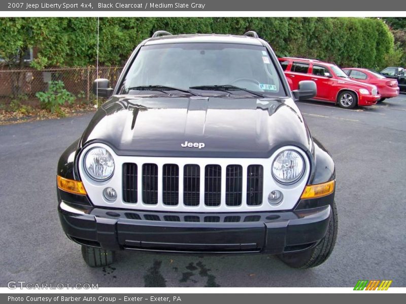 Black Clearcoat / Medium Slate Gray 2007 Jeep Liberty Sport 4x4