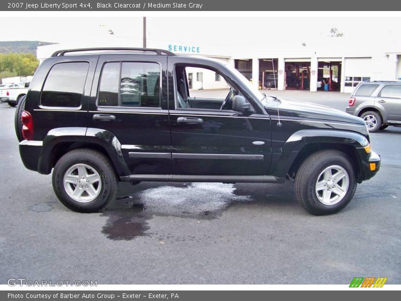 Black Clearcoat / Medium Slate Gray 2007 Jeep Liberty Sport 4x4