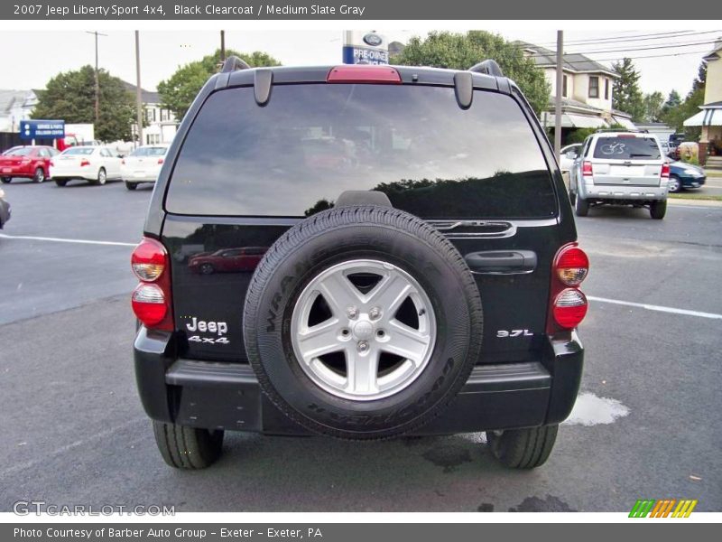 Black Clearcoat / Medium Slate Gray 2007 Jeep Liberty Sport 4x4