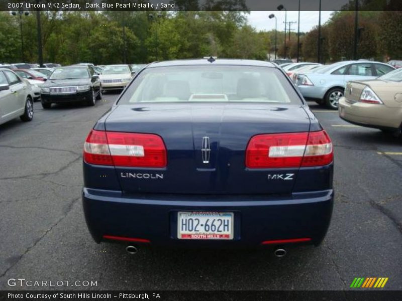 Dark Blue Pearl Metallic / Sand 2007 Lincoln MKZ Sedan