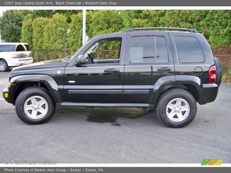 Black Clearcoat / Medium Slate Gray 2007 Jeep Liberty Sport 4x4