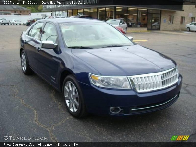 Dark Blue Pearl Metallic / Sand 2007 Lincoln MKZ Sedan