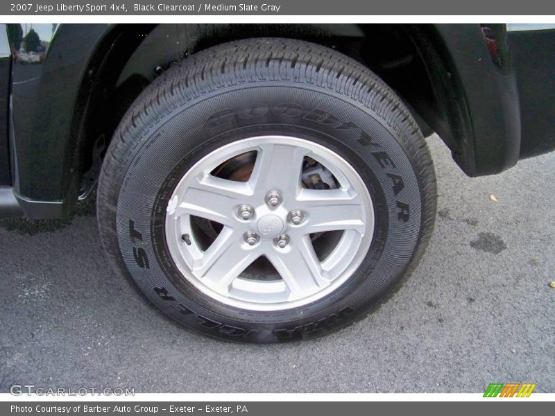 Black Clearcoat / Medium Slate Gray 2007 Jeep Liberty Sport 4x4