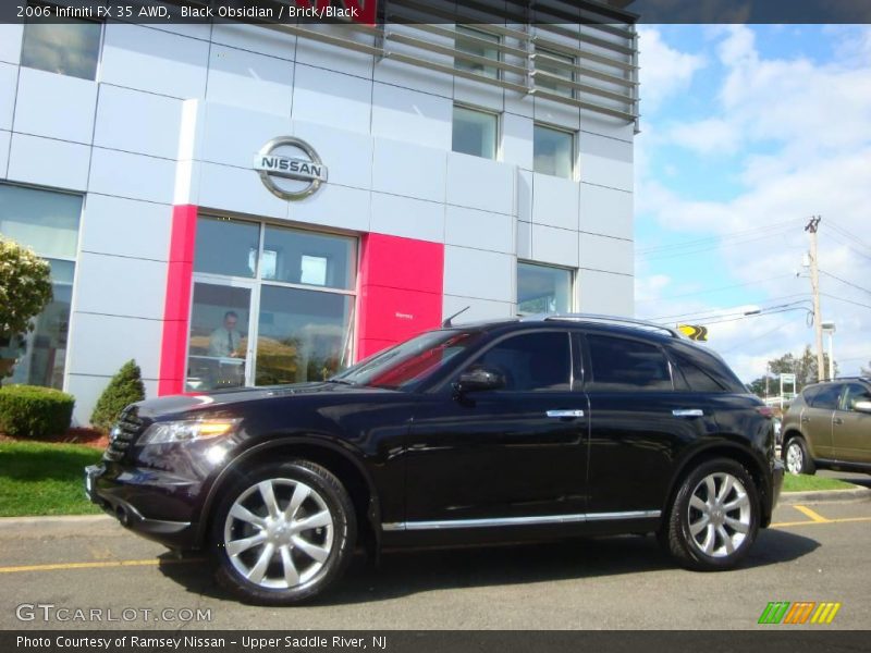 Black Obsidian / Brick/Black 2006 Infiniti FX 35 AWD