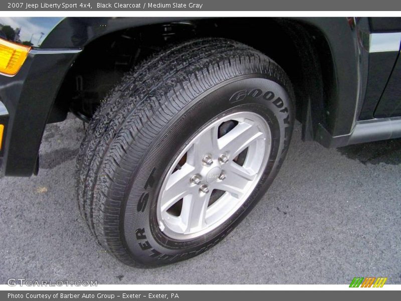 Black Clearcoat / Medium Slate Gray 2007 Jeep Liberty Sport 4x4
