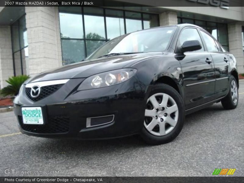 Black Mica / Black 2007 Mazda MAZDA3 i Sedan