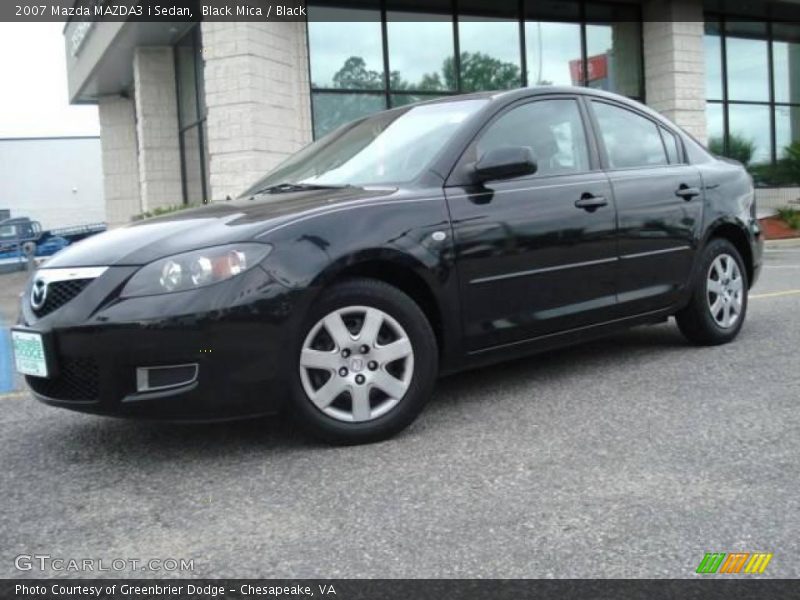 Black Mica / Black 2007 Mazda MAZDA3 i Sedan