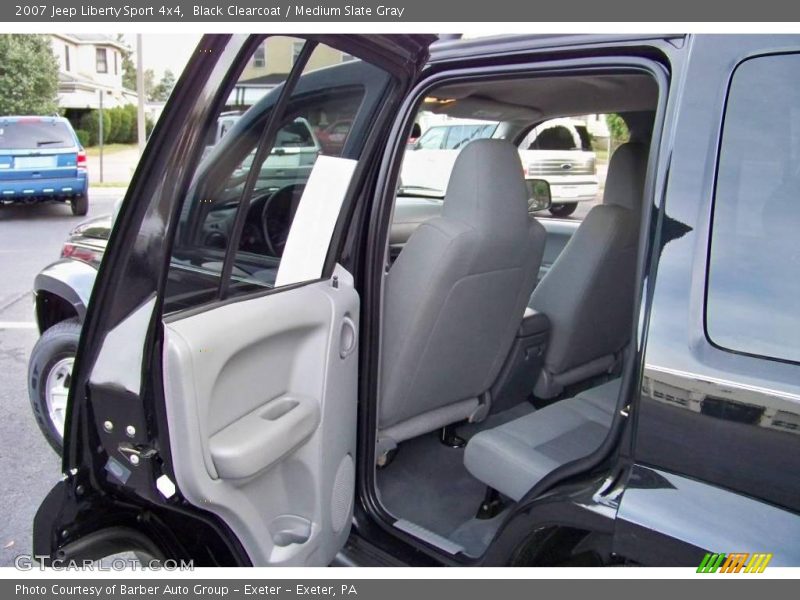 Black Clearcoat / Medium Slate Gray 2007 Jeep Liberty Sport 4x4