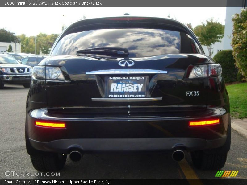 Black Obsidian / Brick/Black 2006 Infiniti FX 35 AWD