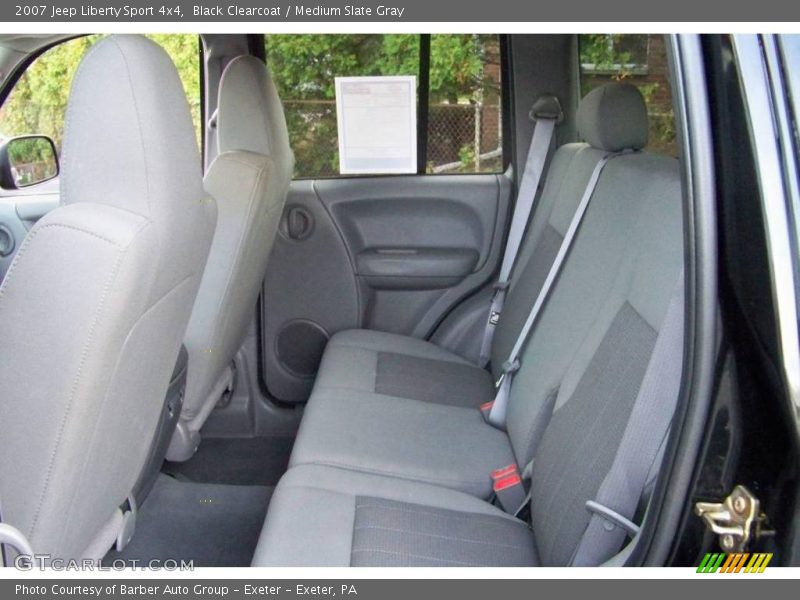 Black Clearcoat / Medium Slate Gray 2007 Jeep Liberty Sport 4x4